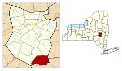 Location in Schoharie County and the state of New York.