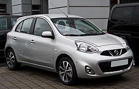 Nissan Micra (K13, Facelift) – Frontansicht, 5. Juli 2014, Düsseldorf.jpg