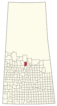 Location of the RM of Shellbrook No. 493 in Saskatchewan