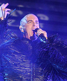 Tennant singing in a Pet Shop Boys concert at the 2013 Berlin Festival