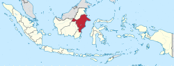 Location of East Kalimantan (dark red) [Legend]