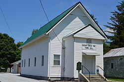Township hall at Gomer