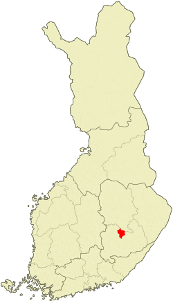 Location of Joroinen in Finland