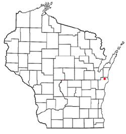 Location of Gibson, Wisconsin
