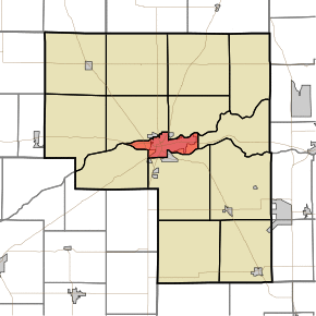 Location of Eel Township in Cass County