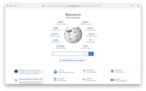 Safari 14 running on macOS Big Sur