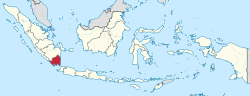 Location of Lampung in Indonesia