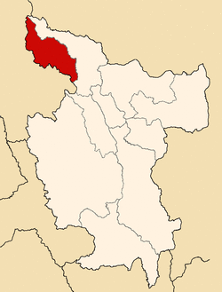 Location of Rioja in the San Martín Region