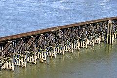 Trestles are useful as approaches to bridges over marshes and shallows