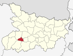 Location of Arwal district in Bihar