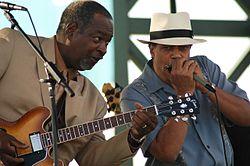 Weathersby and Billy Branch at the Arkansas Blues and Heritage Festival, 2005