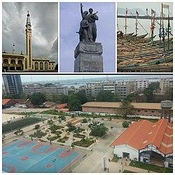 Collage of Conakry’s main sights