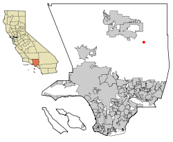 Location within Los Angeles County