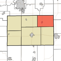Location in Tipton County