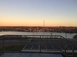 Port Wallace viewed from the opposite side of Lake Charles