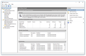 Event Viewer in Windows 10