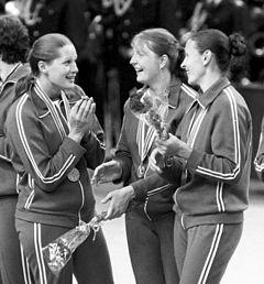 Tetyana Kocherhina, Valentyna Lutayeva, Zinaida Turchyna 1980.jpg