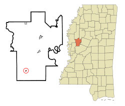 Location of Louise, Mississippi