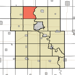 Map highlighting Deer Creek Township, Webster County, Iowa.svg
