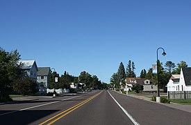 Downtown Chassell along U.S. Route 41