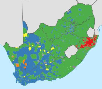 South Africa national election 2009 winner by VD.svg