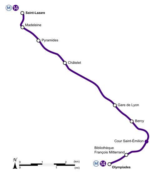 Paris Metro Ligne 14.svg