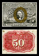 fifty-cent second-issue fractional note