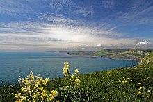 Jurassic Coast west of St Aldhelm's Head.JPG