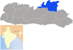 Location of Ri Bhoi District district in Meghalaya