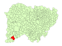 Location in Salamanca