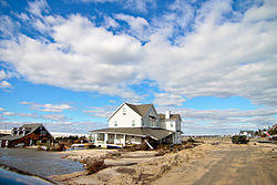 Damage from Hurricane Sandy on the township's barrier island portion
