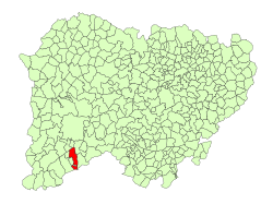Location in Salamanca