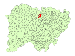 Location in Salamanca