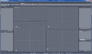 Default layout with an empty workspace.