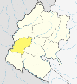 Location of Dadeldhura District