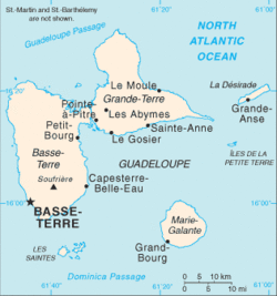 Location of Guadeloupe
