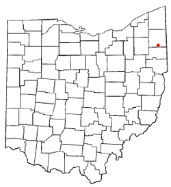 Location of Niles, Ohio
