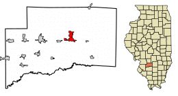 Location of Carlyle in Clinton County, Illinois.
