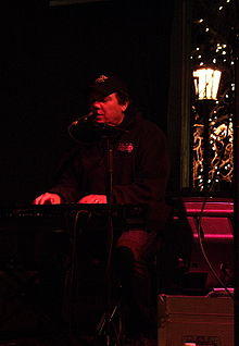 Hermann performing in Vail, CO w/ his Mardi Gras Band