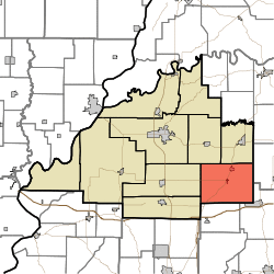 Location in Gibson County