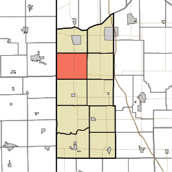 Map highlighting McClellan Township, Newton County, Indiana.svg