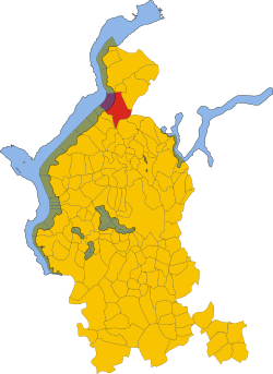 Map of comune of Luino (province of Varese, region Lombardy, Italy).svg