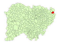 Location in Salamanca
