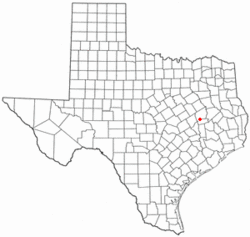 Location of Normangee, Texas