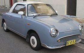 1991 Nissan Figaro (E-FK10) convertible (26452674766).jpg
