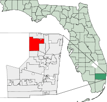 Location in Broward County and the U.S. state of Florida