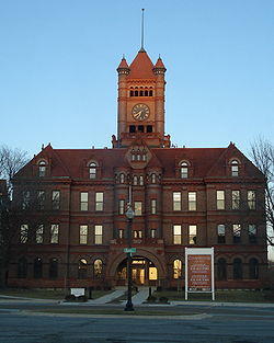 The historic DuPage County Courthouse in downtown Wheaton