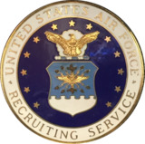 Example of the Air Force Recruiter Badge, circa 1985/86