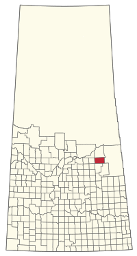 Location of the RM of Arborfield No. 456 in Saskatchewan