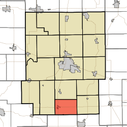 Map highlighting Lake Township, Kosciusko County, Indiana.svg